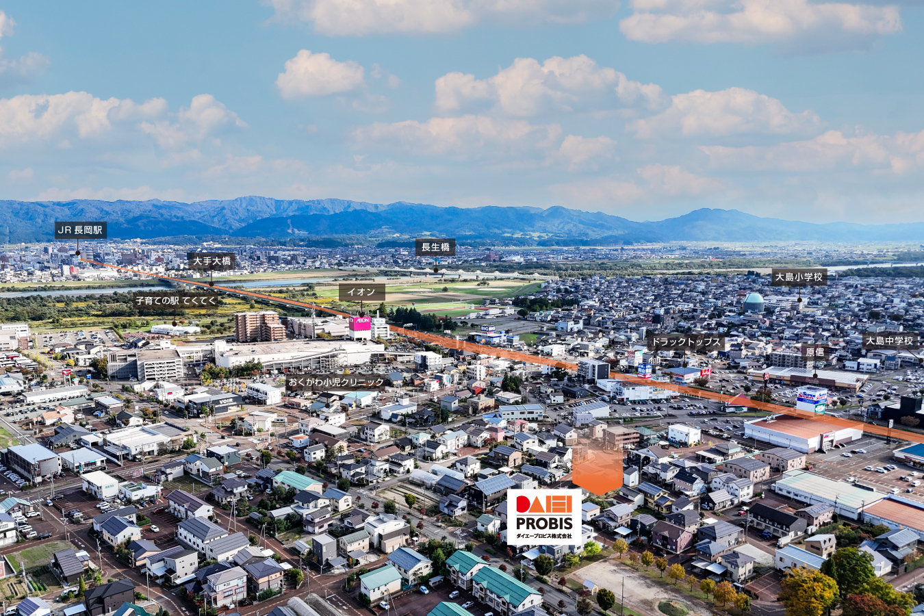 ダイエープロビス グリーンスタイル ニコニコ住宅 長岡市 大島 土地 分譲地 宅地 売土地 古正寺